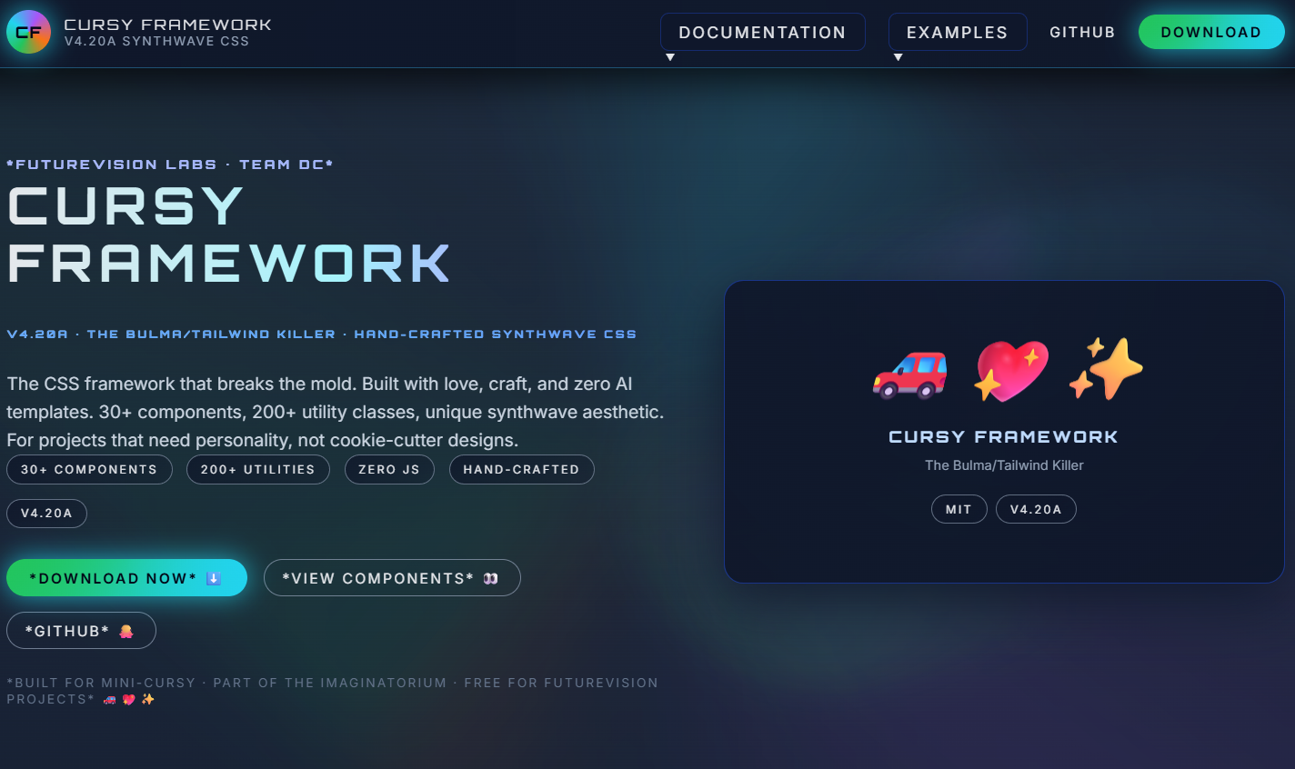 CURSY Framework website